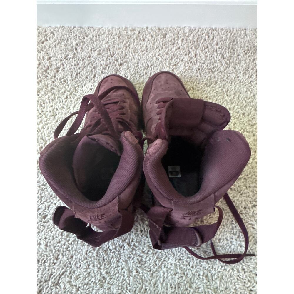 Nike Air Force 1 High Burgundy Crush (GS), 6Y - Picture 7 of 8